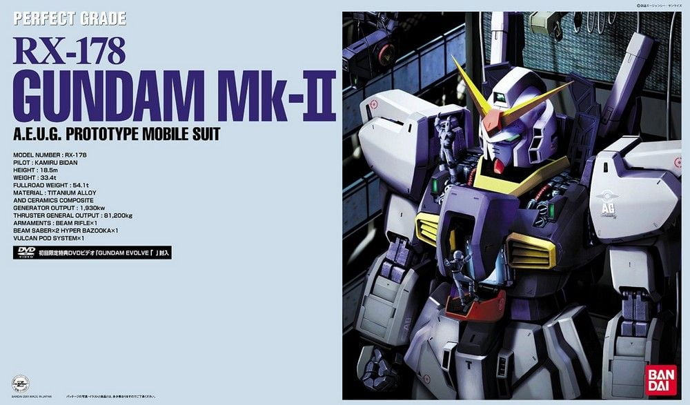 PG 1/60 RX-178 Gundam MK-II A.E.U.G (White)