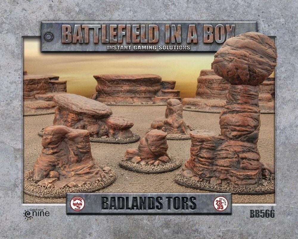 Badlands: Tors - Mars (x5)Full Painted Terrain