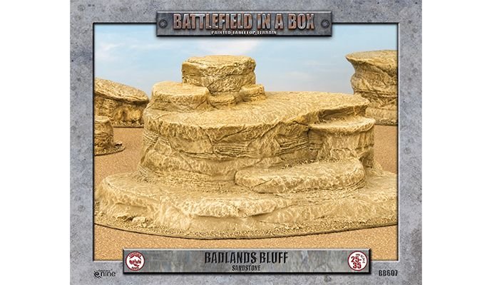 Badlands: Bluff - Sandstone (x1)Full Painted Terrain