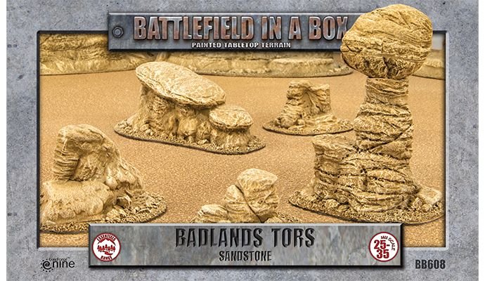 Badlands: Tors - Sandstone (x5)Full Painted Terrain