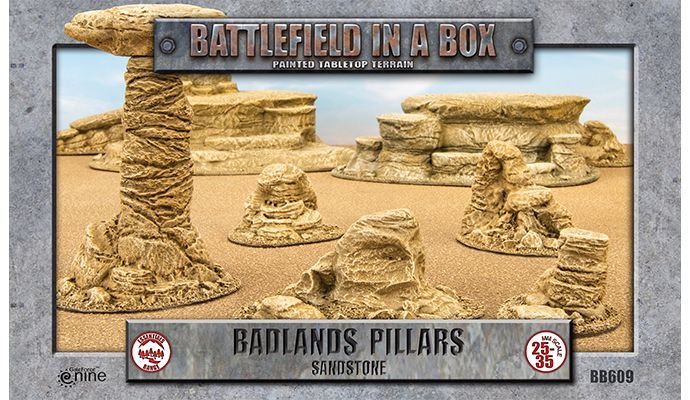 Badlands: Pillars - Sandstone (x5)Full Painted Terrain