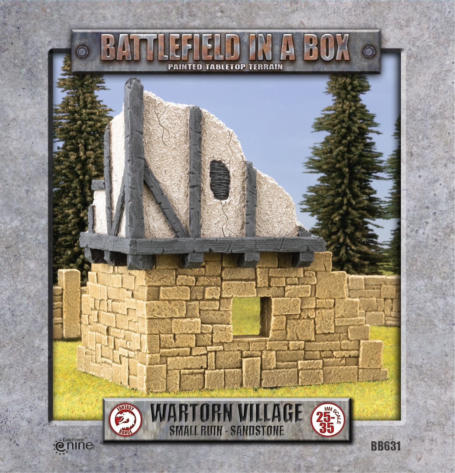 Wartorn Village: Small Ruin - Sandstone (x1)