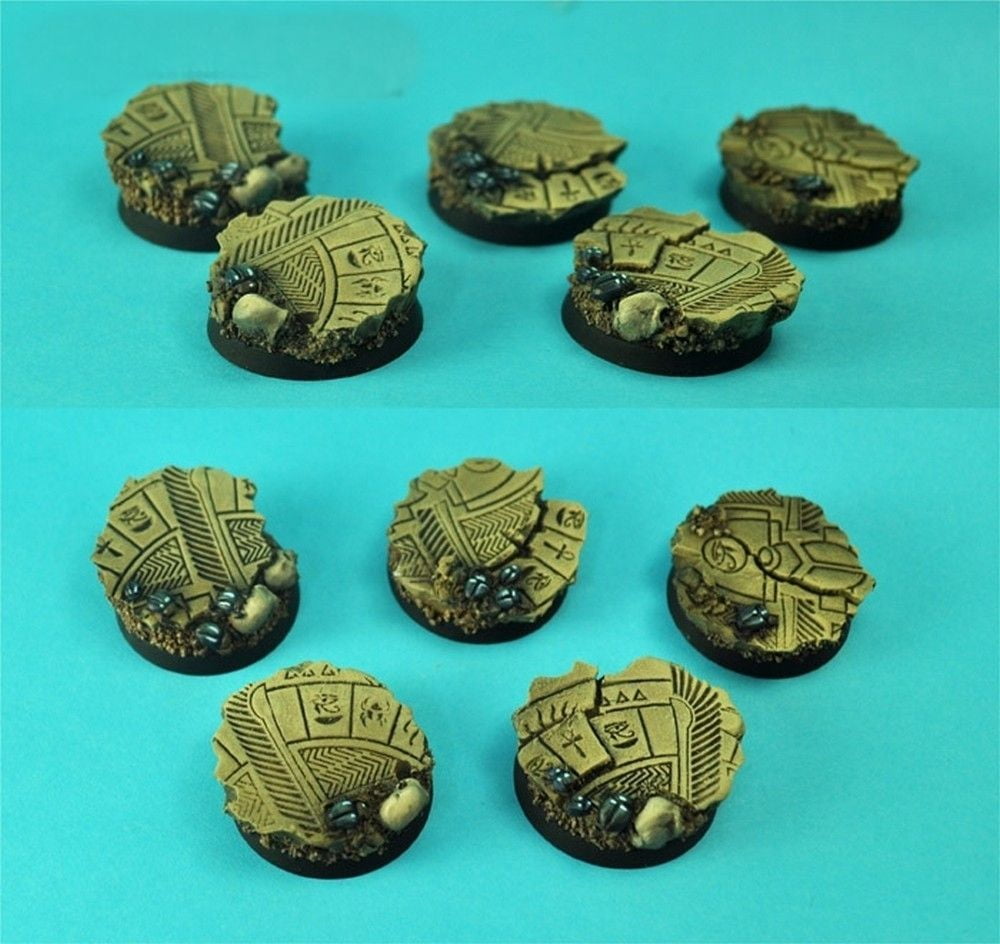 Egyptian Ruins 25 mm round bases set 1