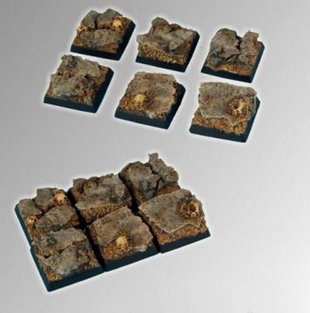 Rocky 20mm square bases (5)