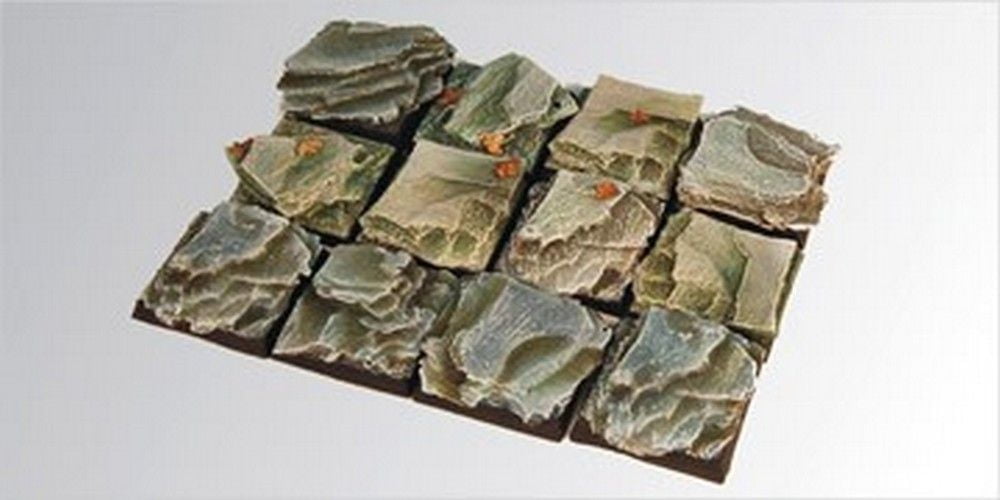 Rocky 25 mm square bases (5)