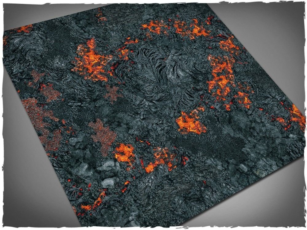 3ft x 3ft, Realm of Fire Theme Mousepad Game Mat - Shatterpoint