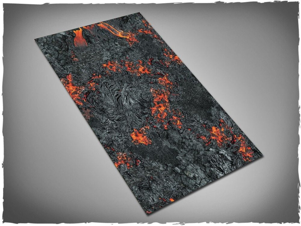 44in x 30in, Realm of Fire Themed Cloth Games Mat