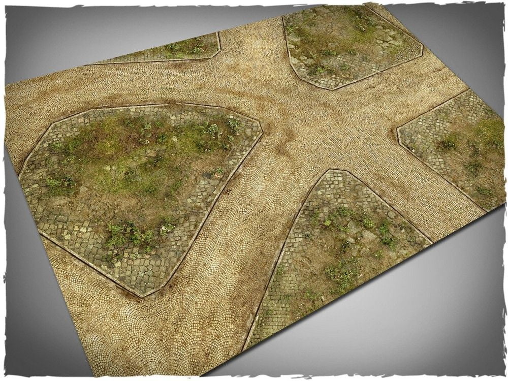 22in x 30in, Cobblestone Streets V2 Theme Mousepad Games Mat