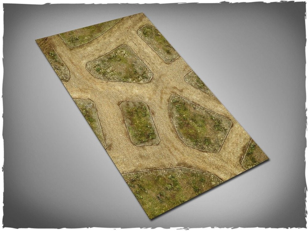 44in x 30in, Cobblestone Streets V2 Themed Cloth Games Mat