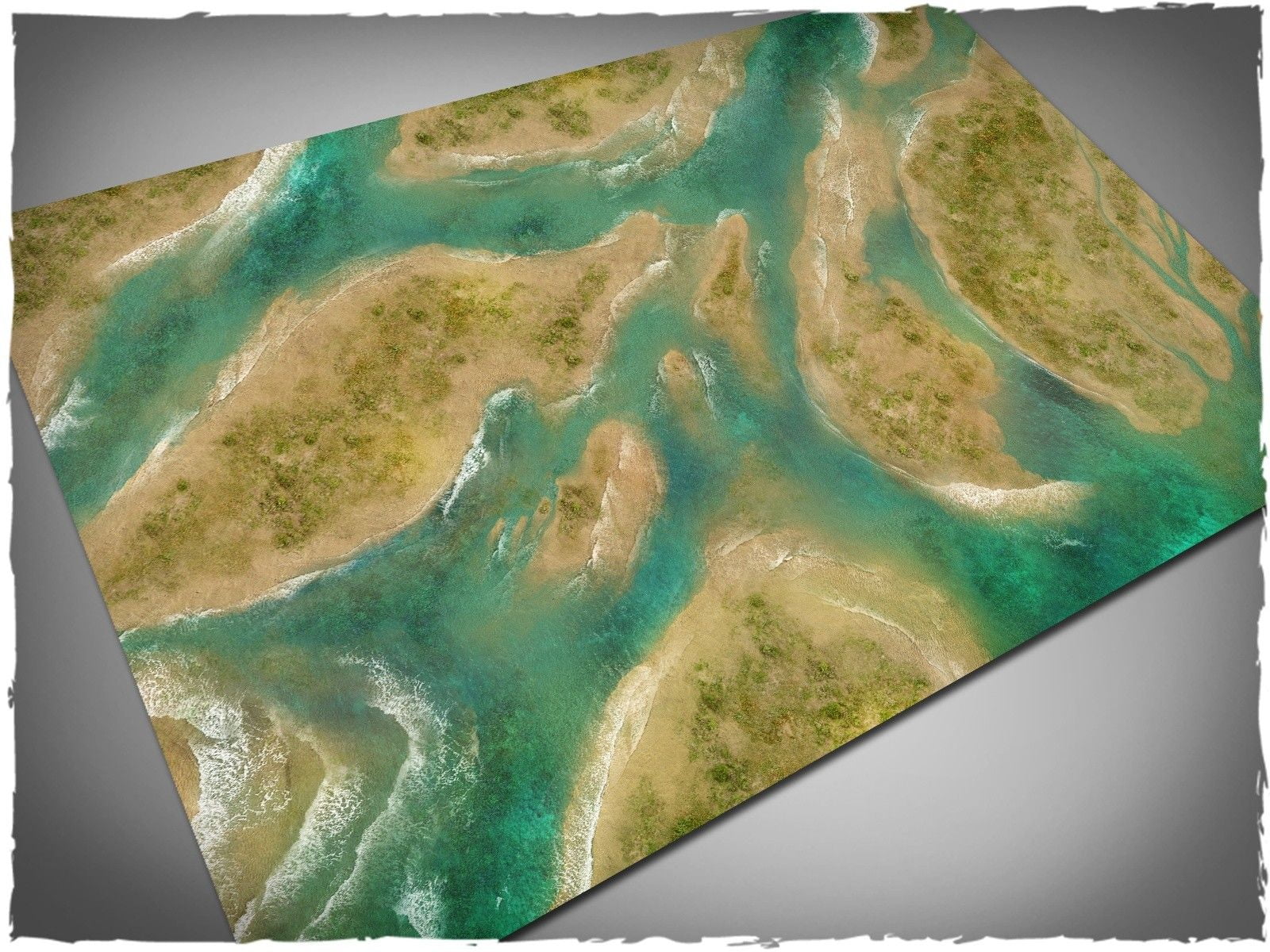 6ft x 4ft, Shallow Waters Theme Mousepad Games Mat