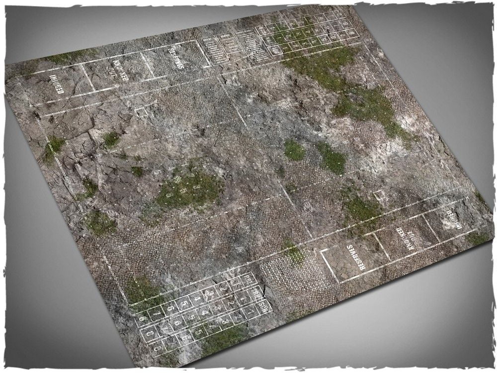Blood Bowl Pitch - Medieval Ruins Theme Mousepad Games Mat