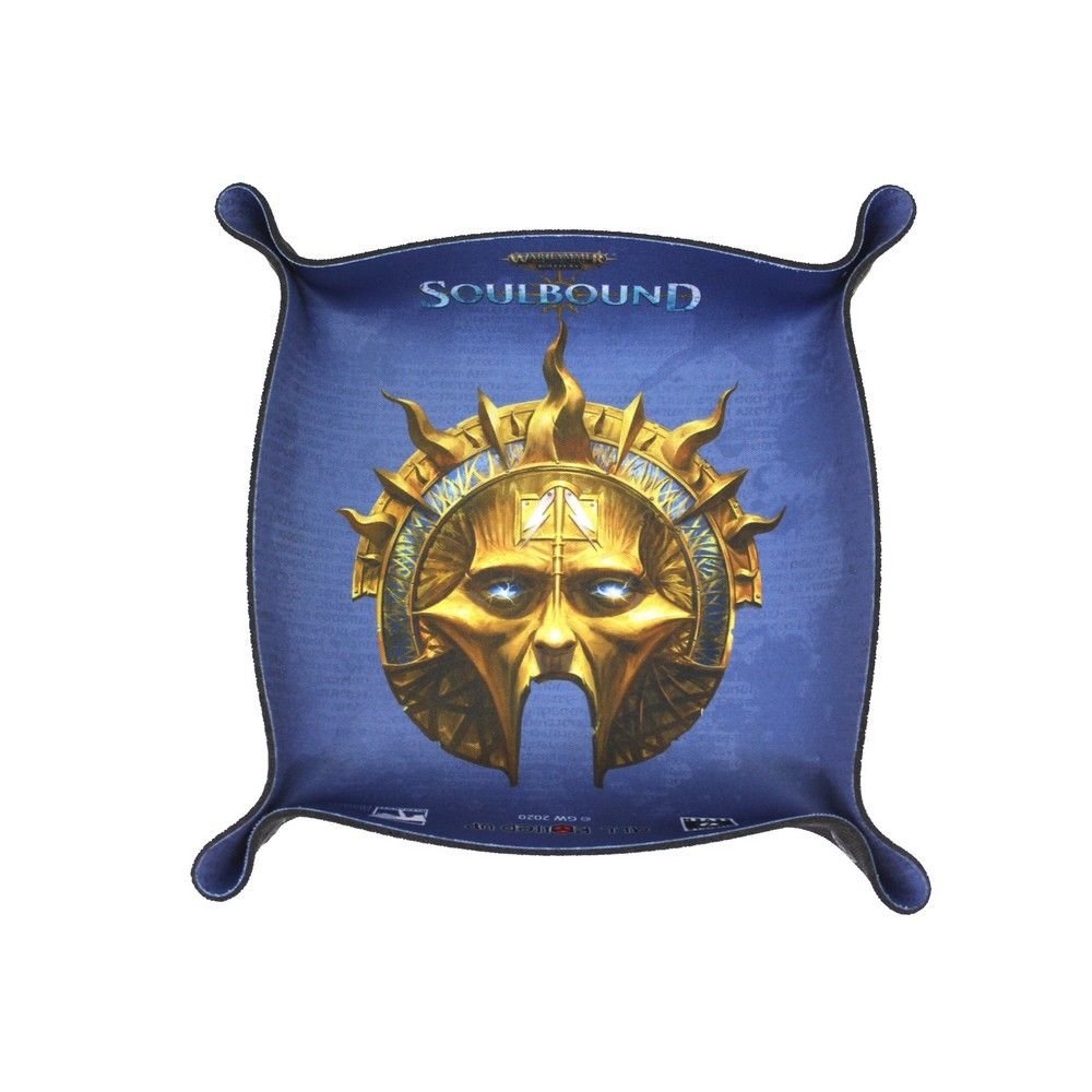 Warhammer Age Of Sigmar: Soulbound - Mask Impassive Folding Square Dice Tray
