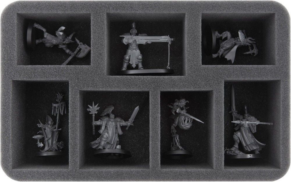 Feldherr Foam Tray for Warcry - 7 Miniatures