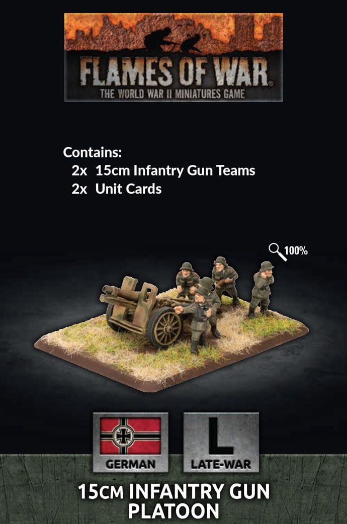 15cm Infantry Gun Platoon (Late War x2 Guns)
