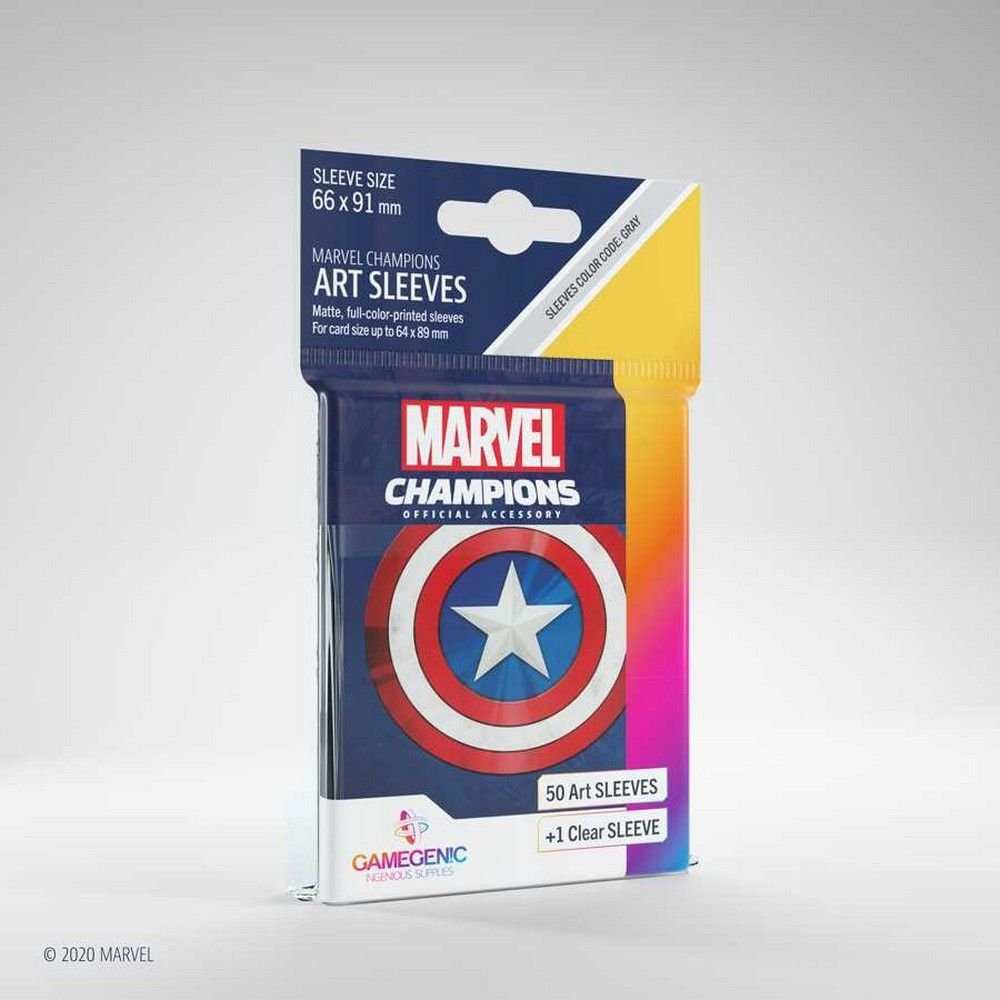 Gamegenic: Marvel Champions Art Sleeves - Captain America (50)