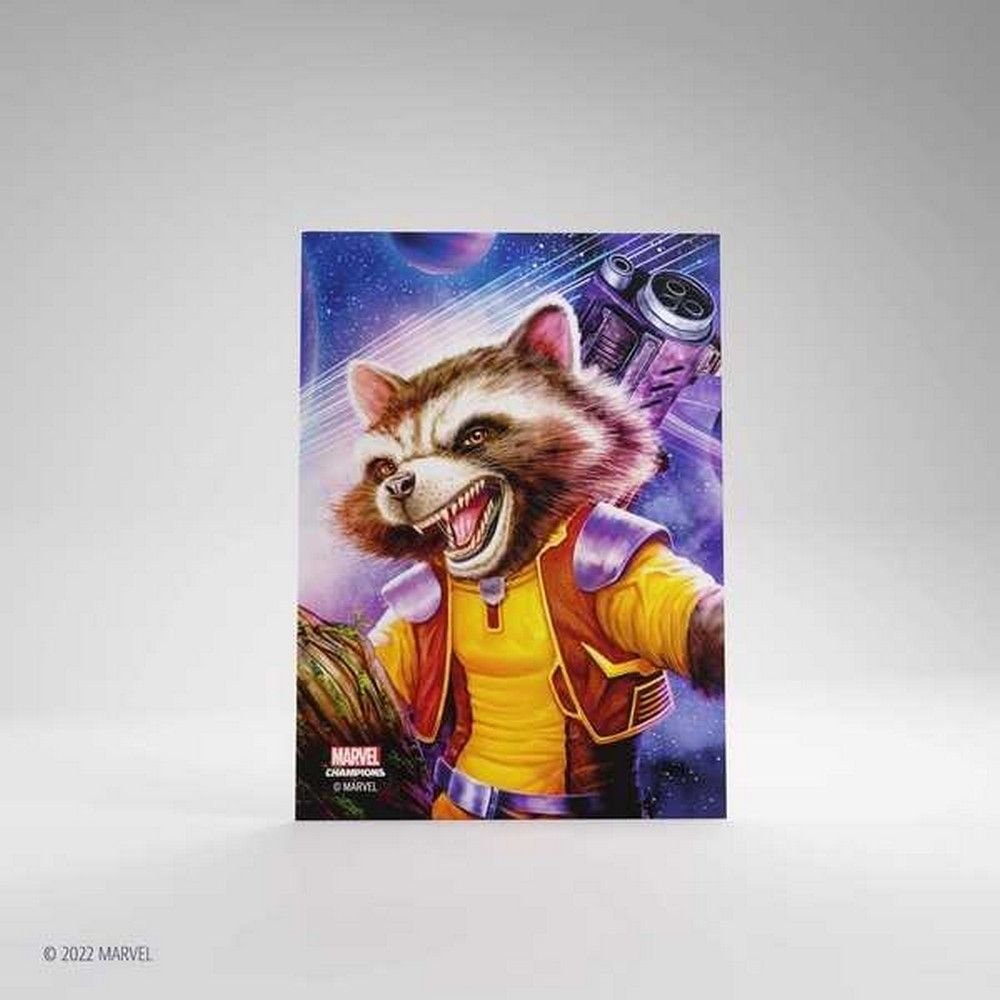 Gamegenic: Marvel Champions Fine Art Sleeves - Rocket Raccoon
