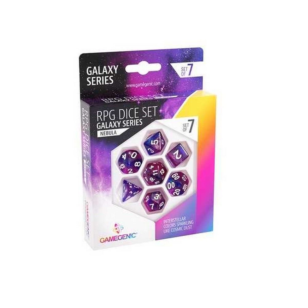 Gamegenic: Galaxy Series - Nebula - RPG Dice Set (7pcs) Purple