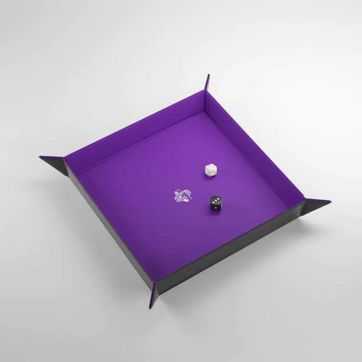 Gamegenic: Magnetic Dice Tray Square - Black / Purple