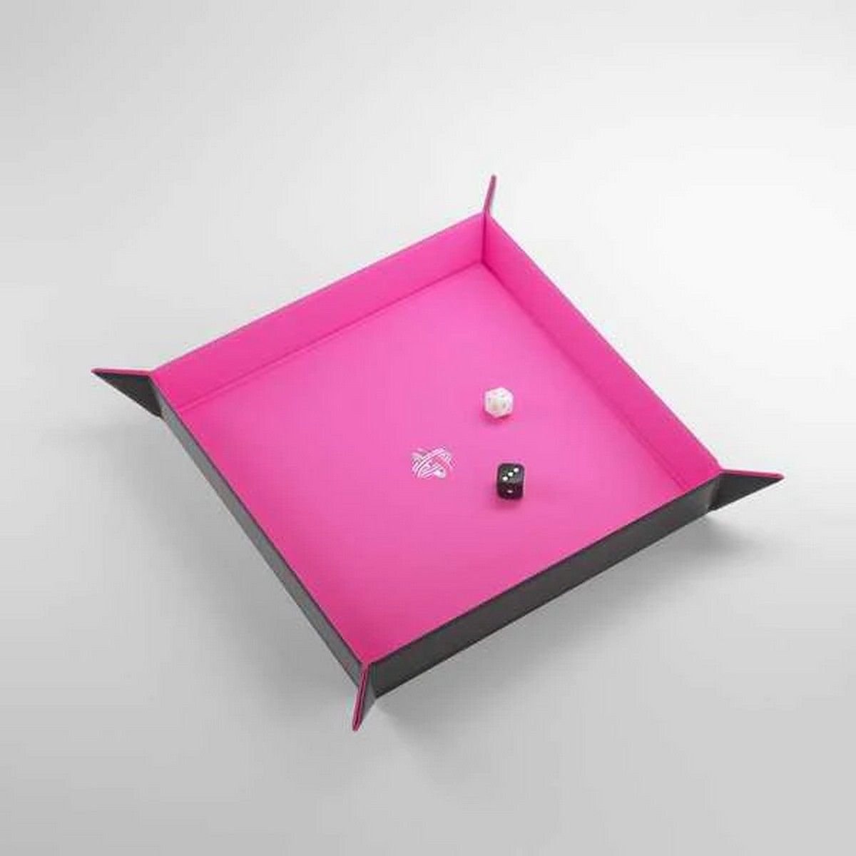 Gamegenic: Magnetic Dice Tray Square - Black / Pink
