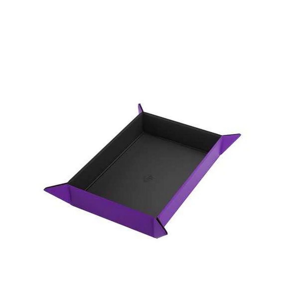 Gamegenic: Magnetic Dice Tray Rectangular - Black / Purple