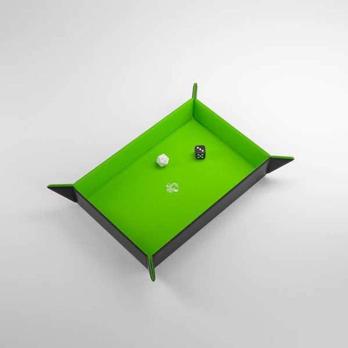 Gamegenic: Magnetic Dice Tray Rectangular - Black / Green
