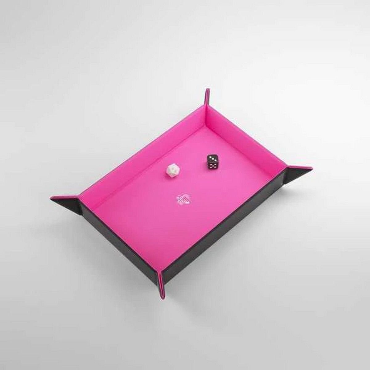 Gamegenic: Magnetic Dice Tray Rectangular - Black / Pink