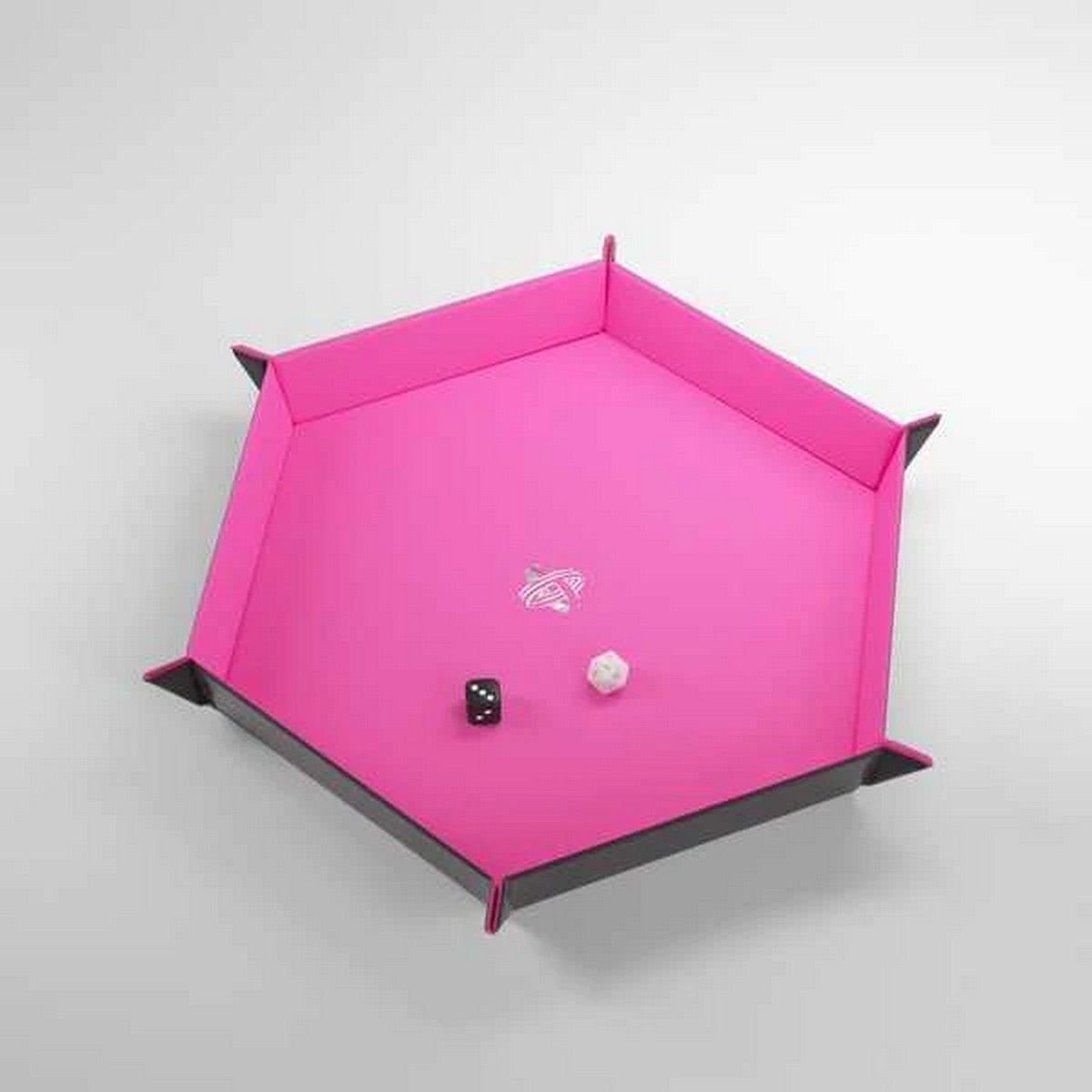 Gamegenic: Magnetic Dice Tray Hexagonal - Black / Pink