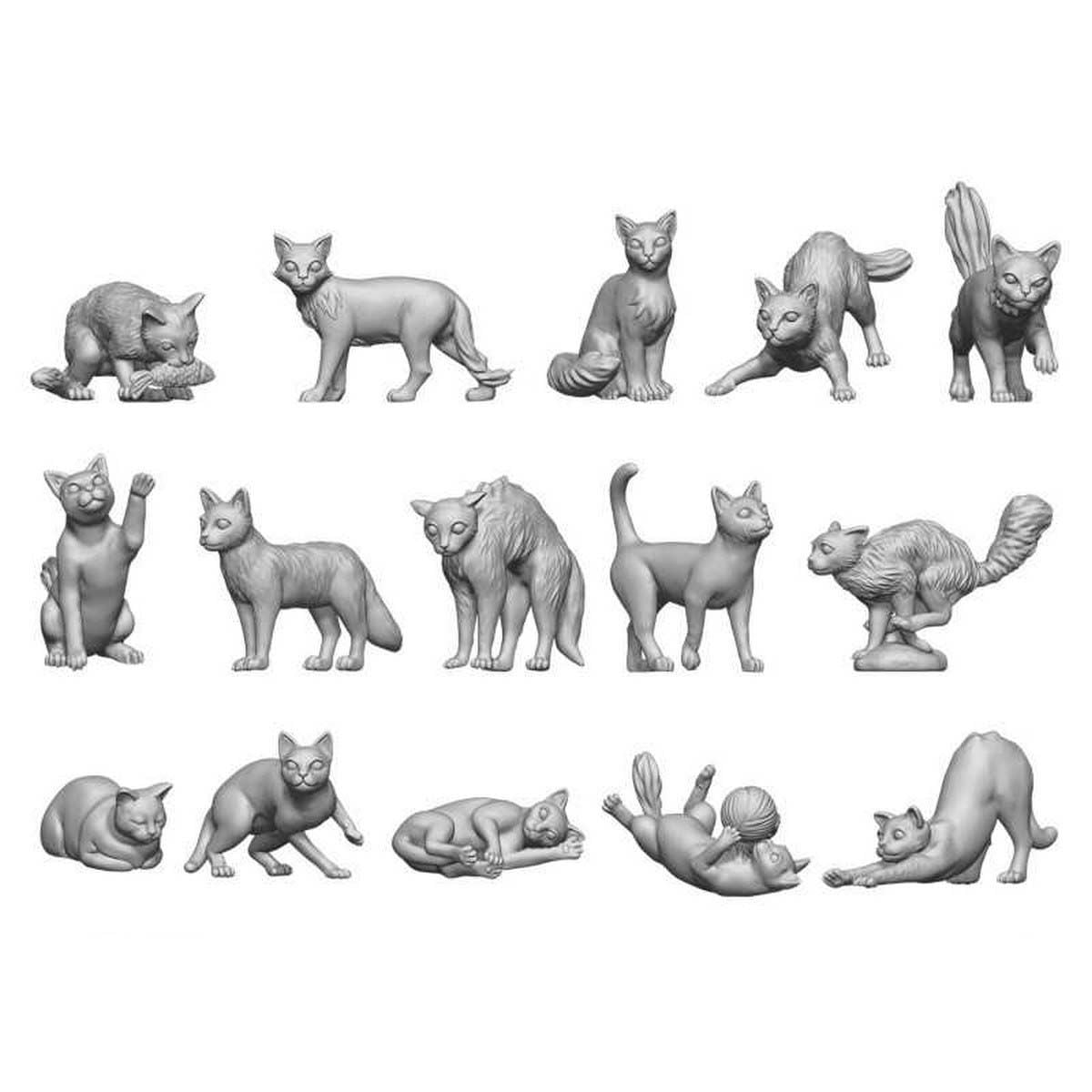3D Printed Set - Cats