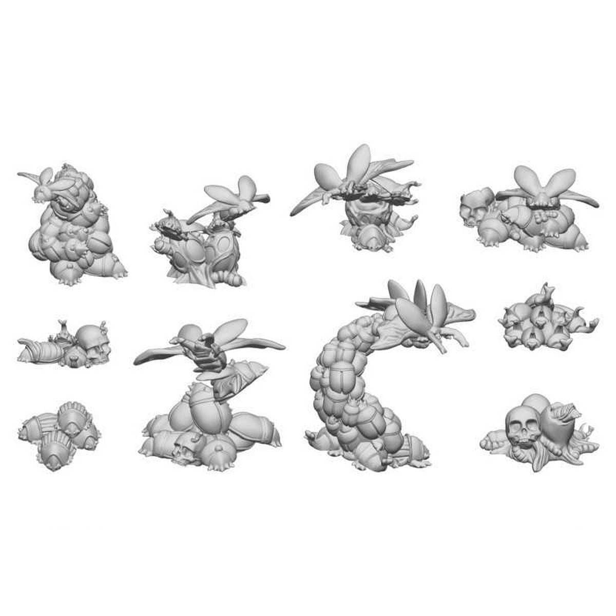 3D Printed Set - Swarm of Scarabs