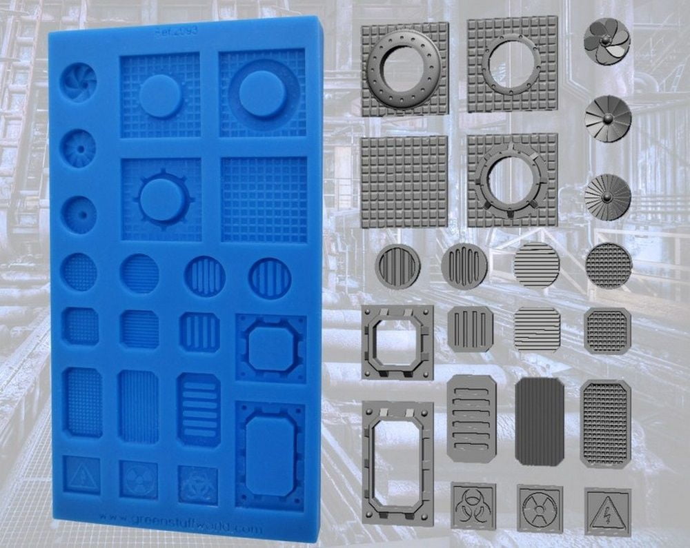 Silicone Moulds - Grids and Fans