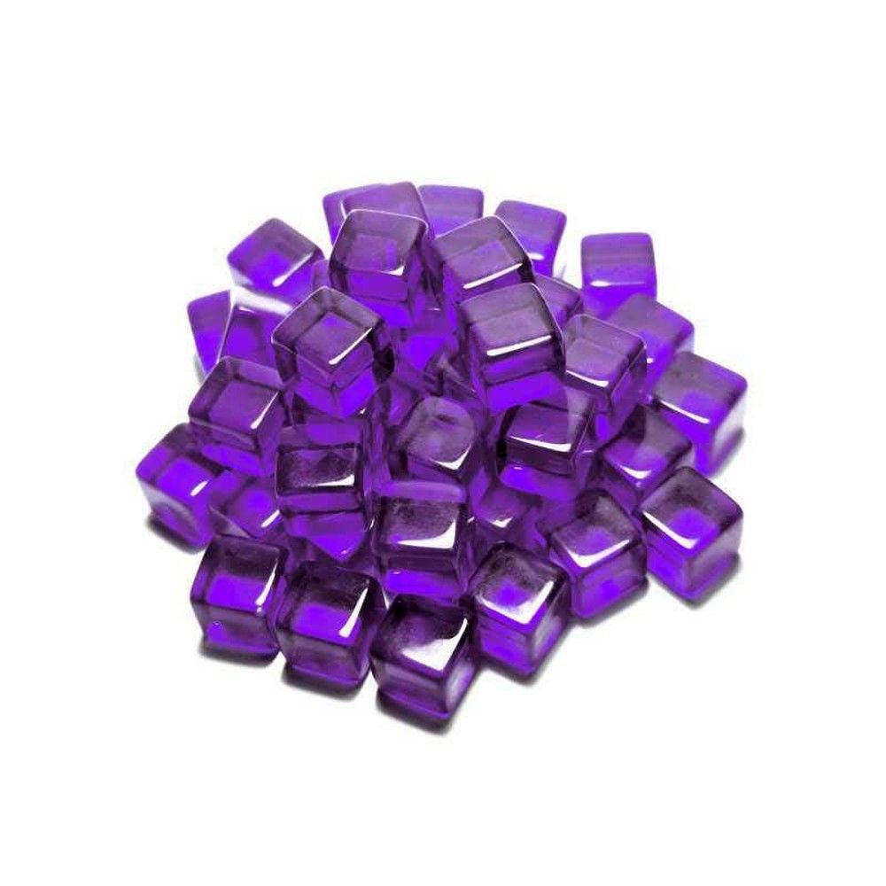 Gaming Tokens - Purple Cubes 10mm