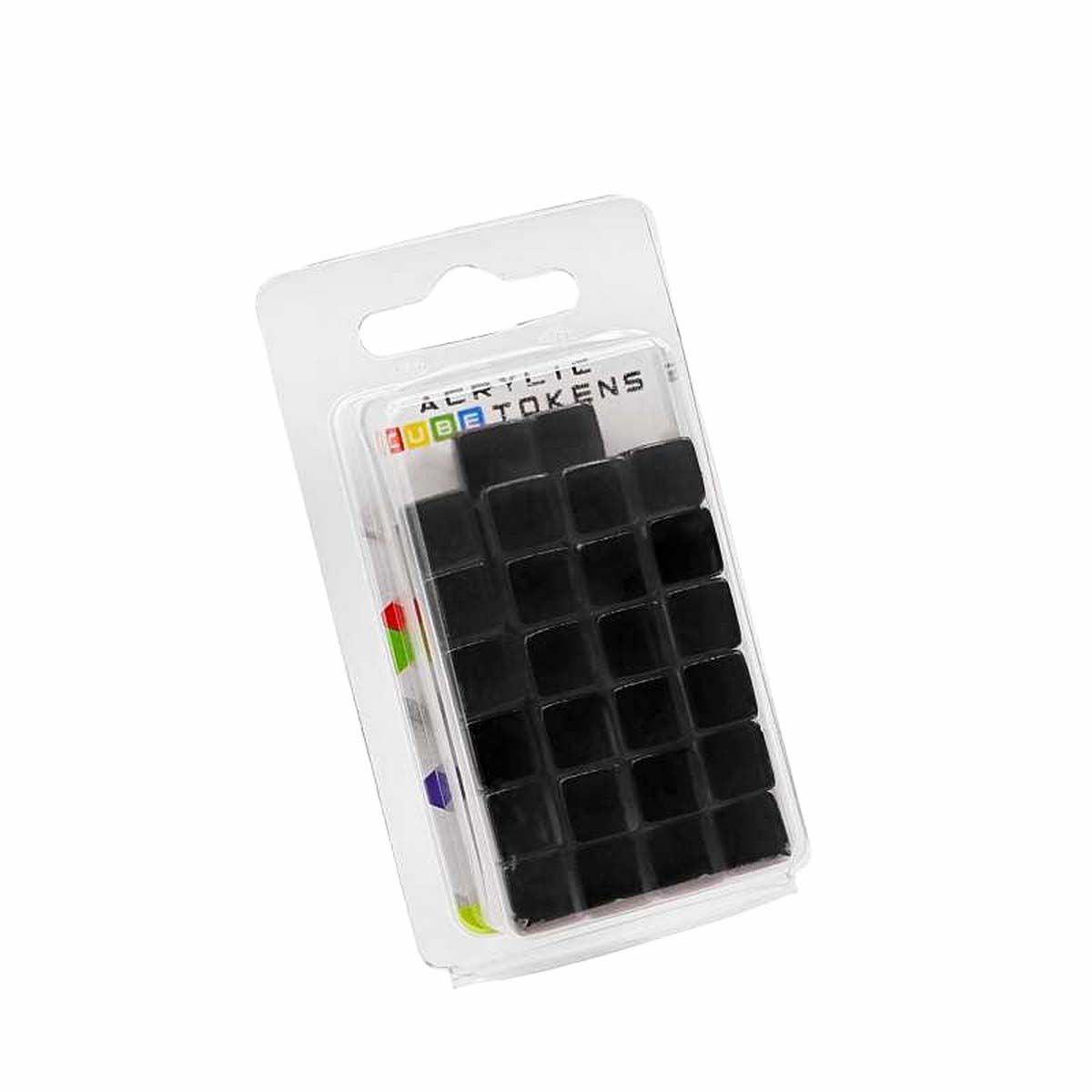 Gaming Tokens - Black Cubes 10mm