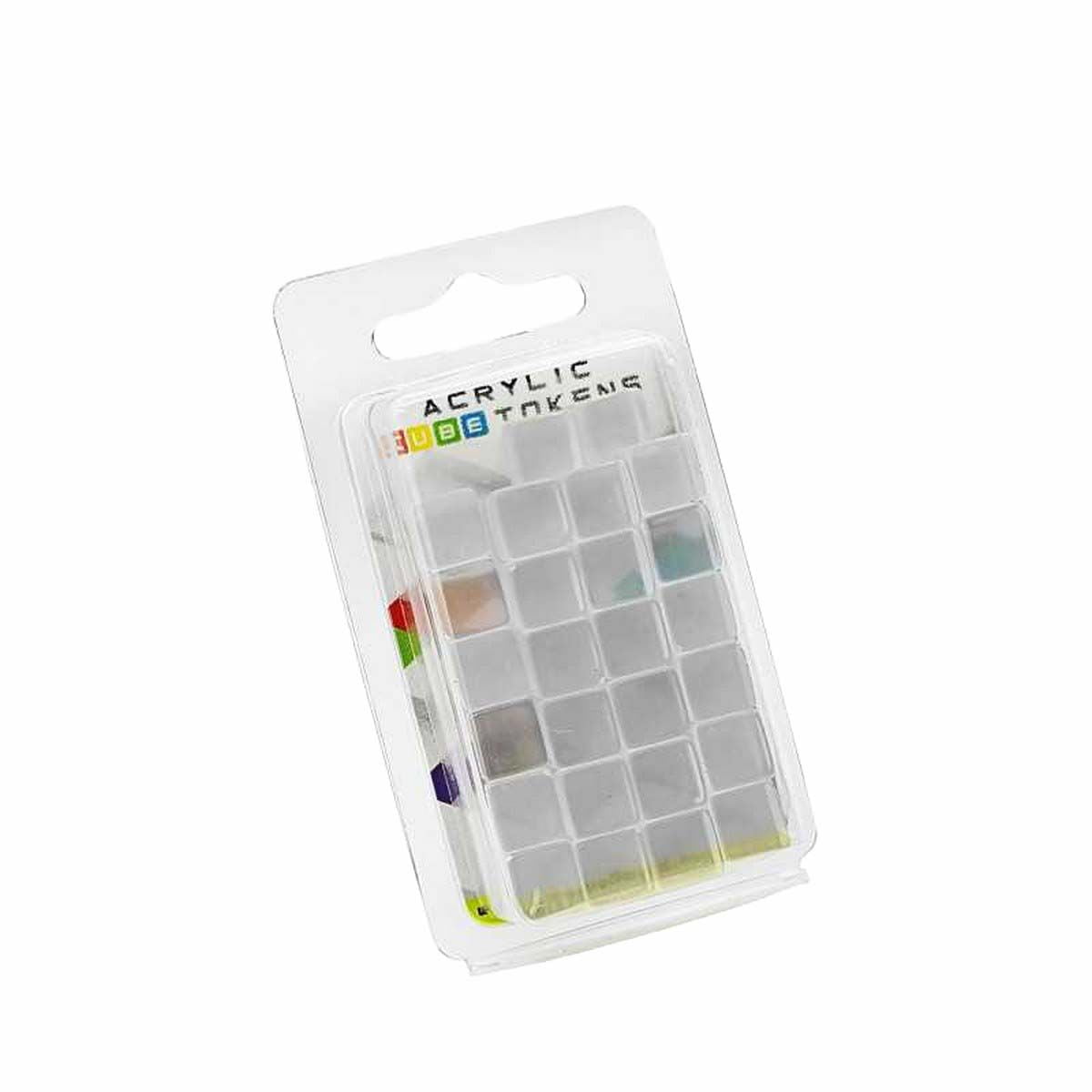 Gaming Tokens - Transparent Cubes 10mm