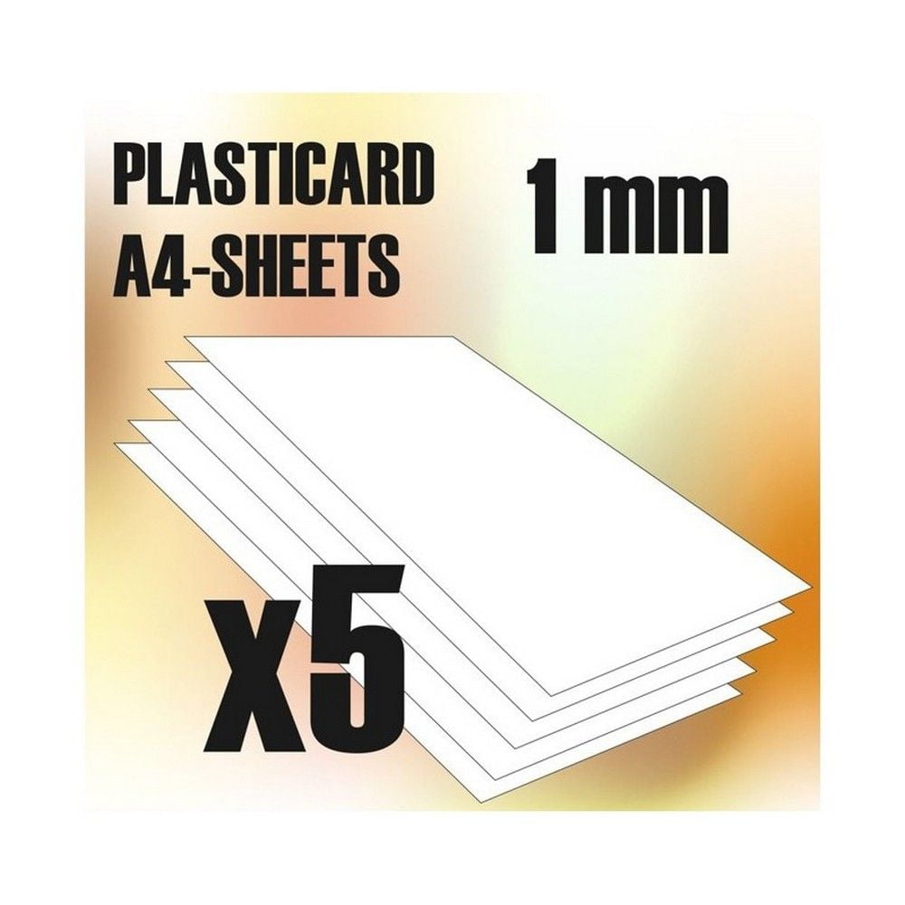 ABS Plasticard A4 - 1mm Combo x5 Sheets