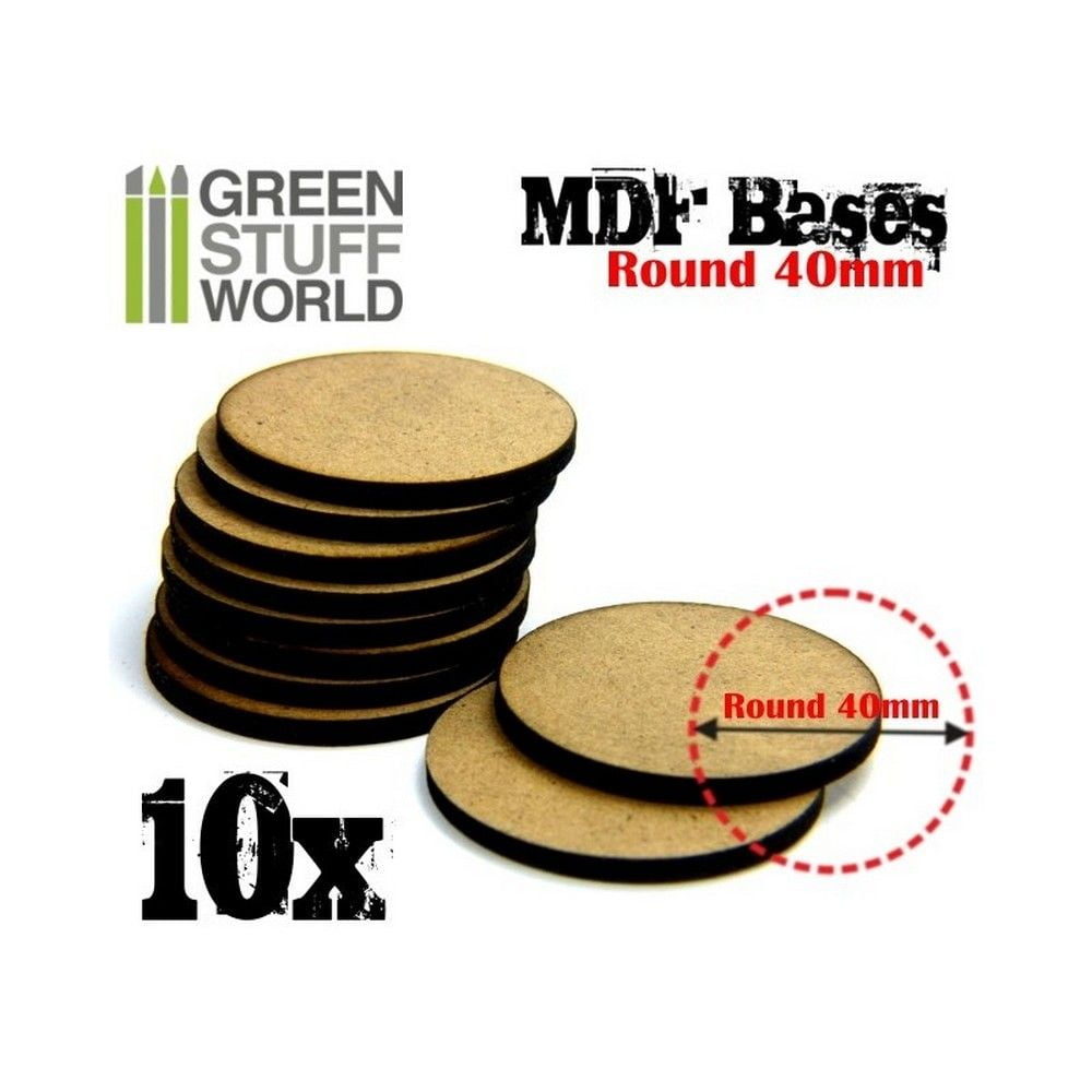 MDF Bases - Round 40mm