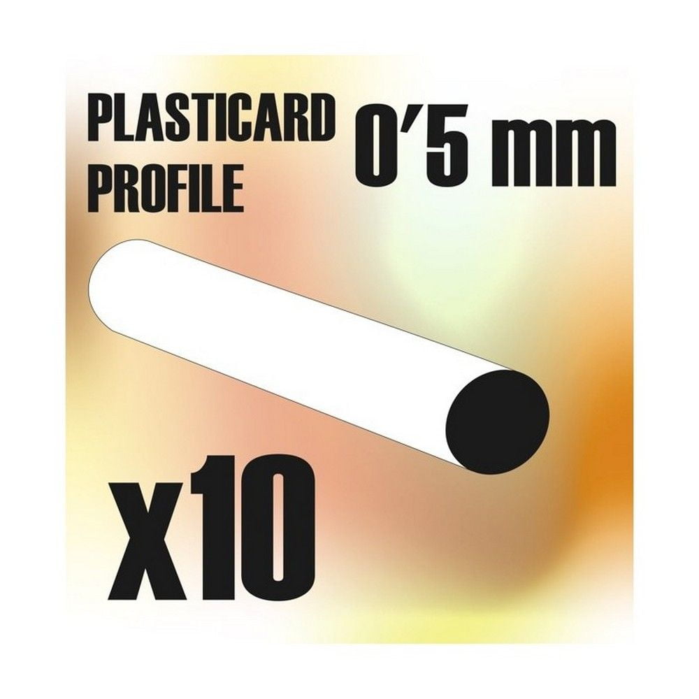 ABS Plasticard - Profile Rod 0.5mm