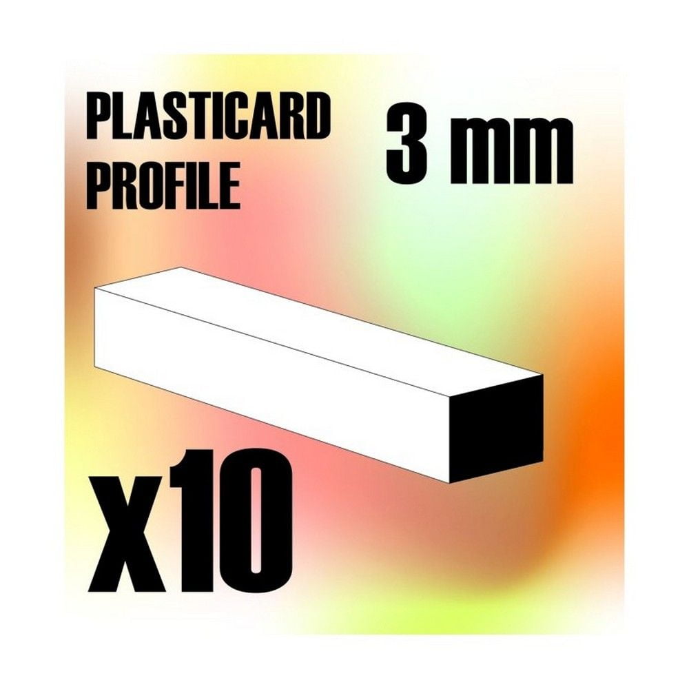 ABS Plasticard - Profile Squared Rod 3mm