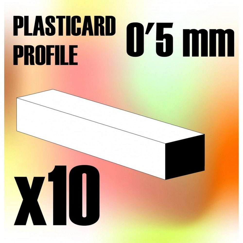 ABS Plasticard - Profile Squared Rod 0.5mm