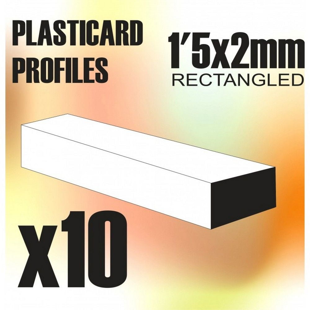 ABS Plasticard - Profile Rectangled Rod 1.5x2mm