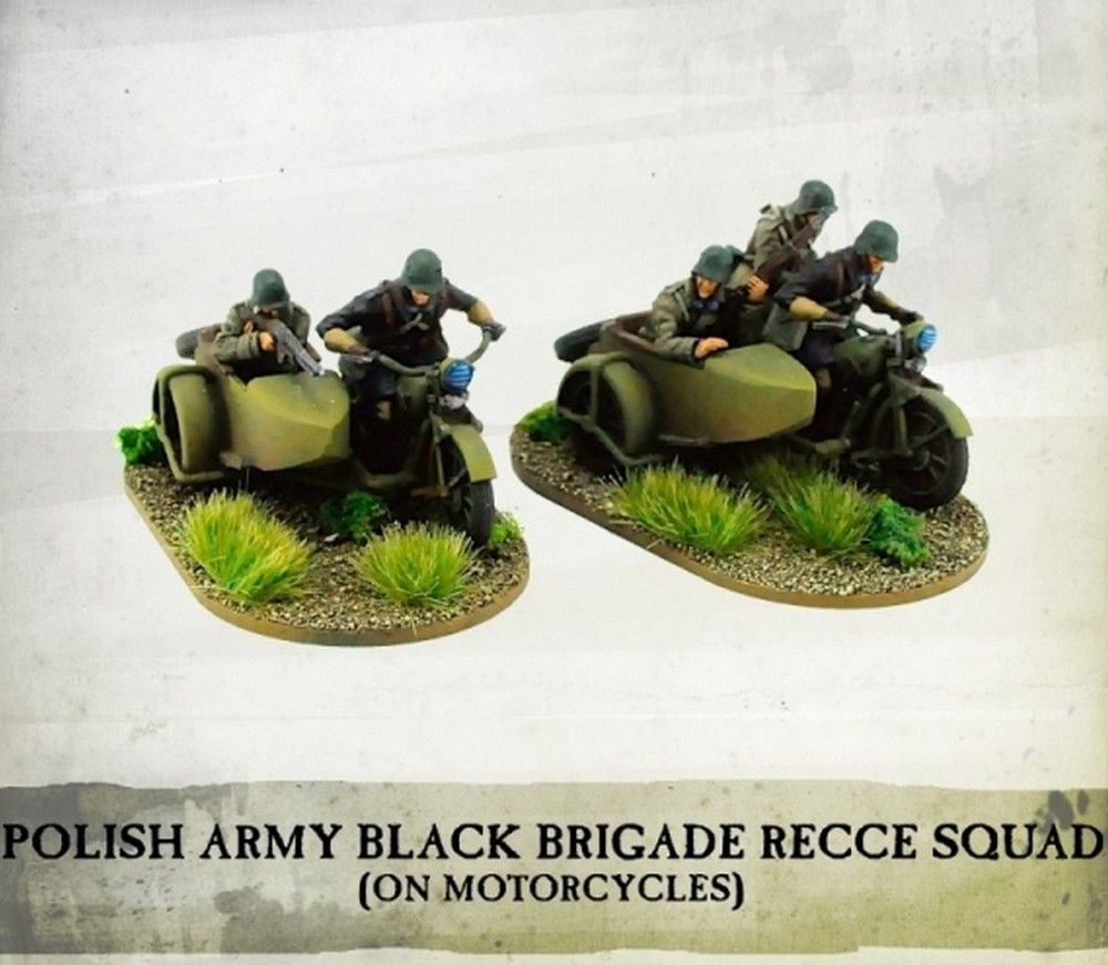 Polish Army Black Brigade Recce Squadron on Sokol 1000 Motorcycles
