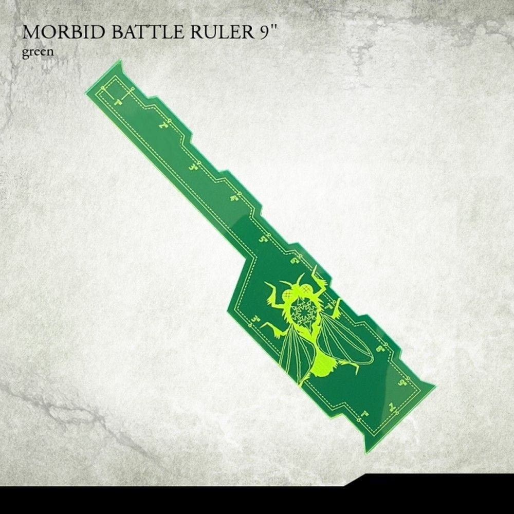 Morbid Battle Ruler - Green 9 Inch