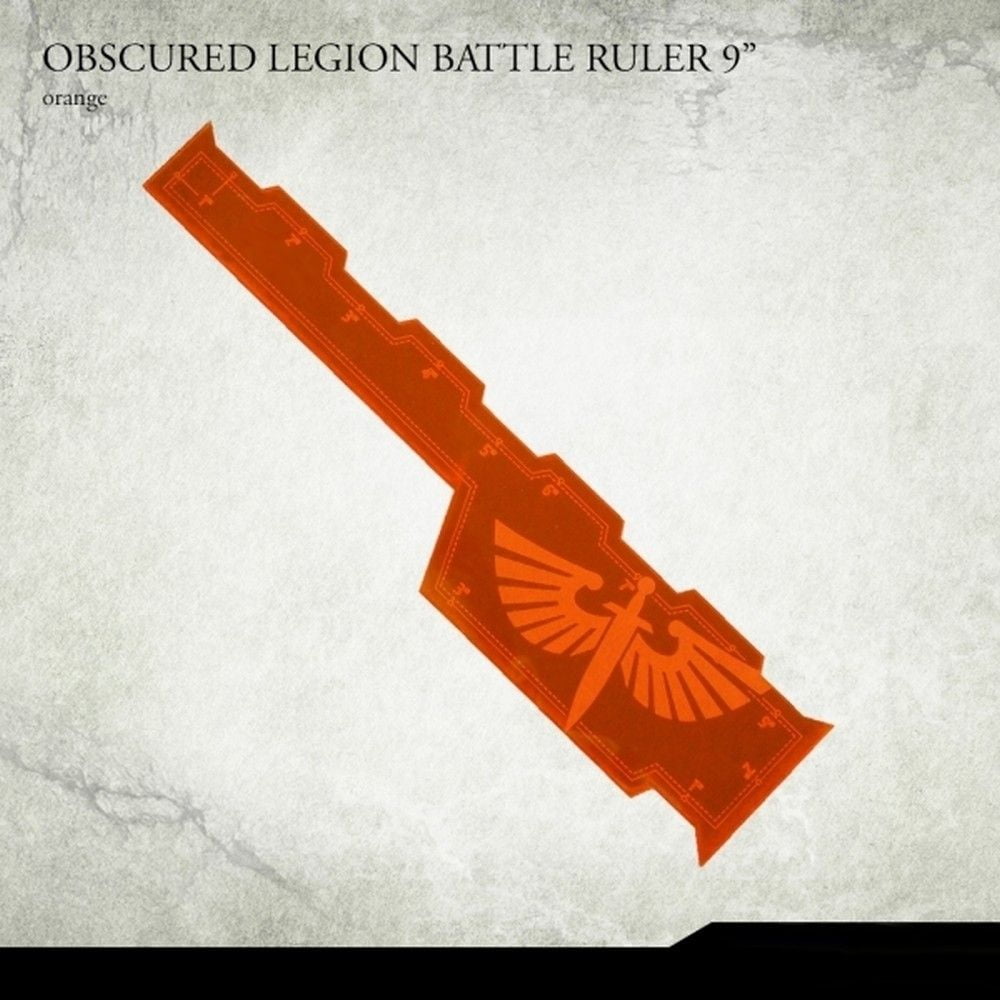 Obscured Legion Battle Ruler 9" - Orange