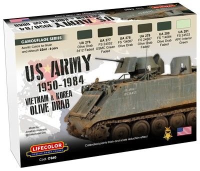 LifeColor US Army 1950-84 Vietnam Korea Olive Drab