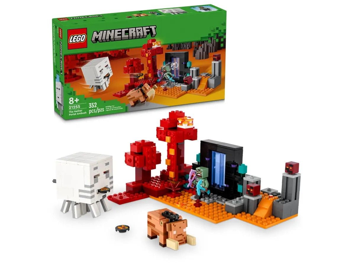 The Nether Portal Ambush LEGO Minecraft 21255
