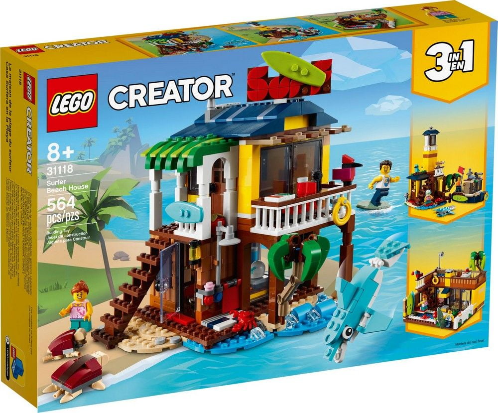 Surfer Beach House LEGO Creator 3-in-1 31118
