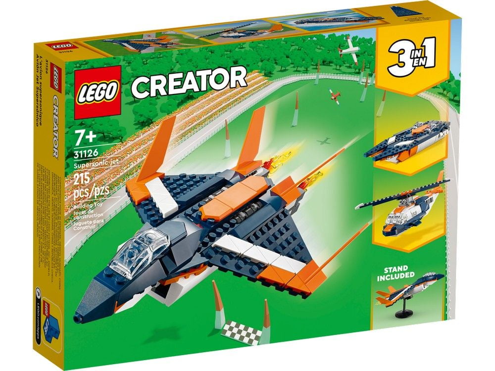 Supersonic-jet LEGO Creator 3-in-1 31126