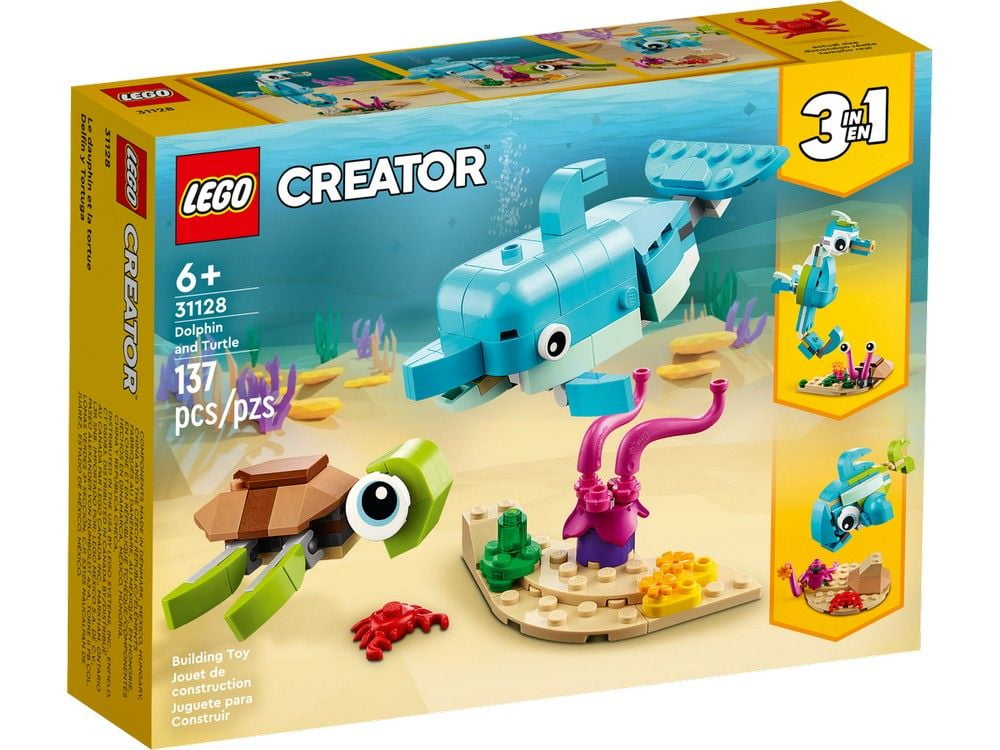 Dolphin and Turtle LEGO Creator 3-in-1 31128