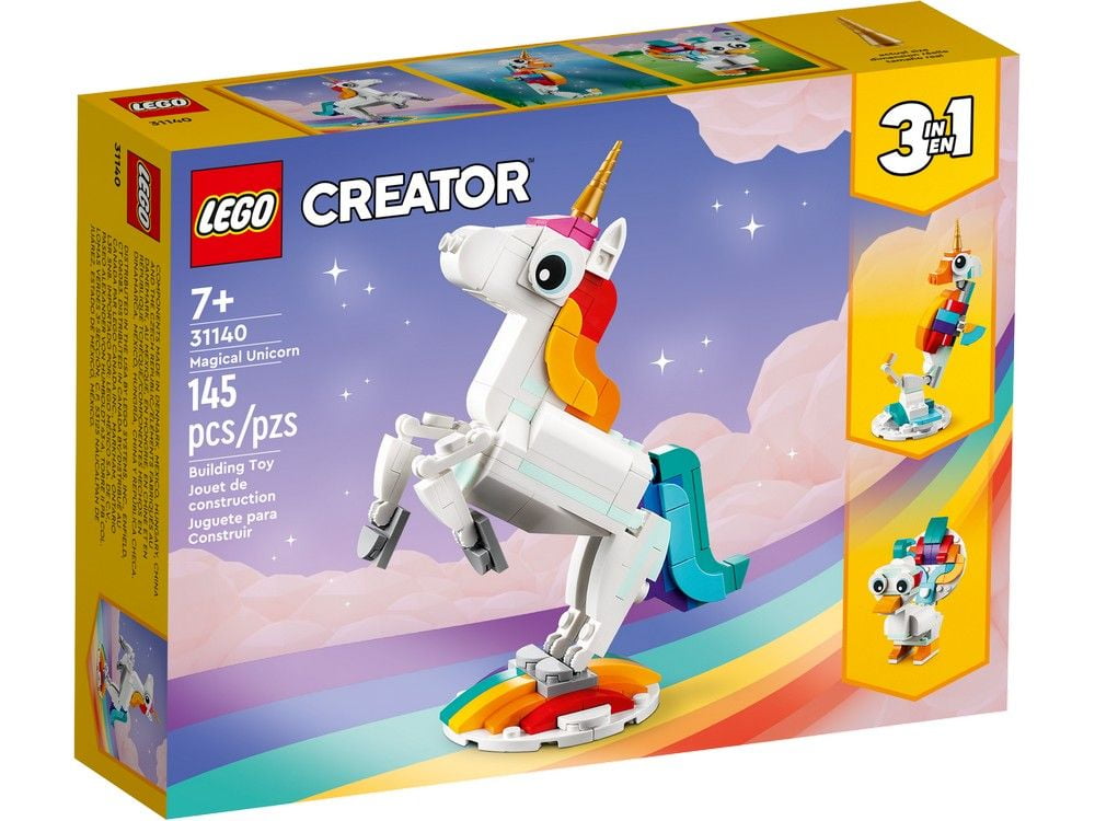 Magical Unicorn LEGO Creator 3-in-1 31140