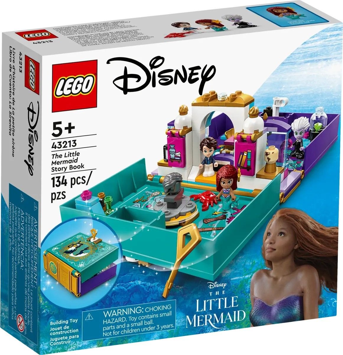 The Little Mermaid Story Book LEGO Disney 43213