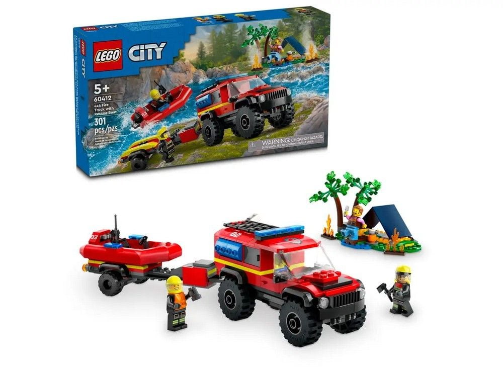 4x4 Fire Truck with Rescue LEGO City 60412